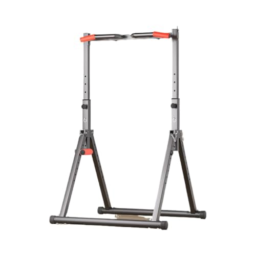 Home Double Bar Indoor Klimmzugstation - Bodenmontierte Fitnessgeräte für Heimstudio Schwerlast Krafttrainingsstange für Klimmzüge Dips Upgrade Multi Energy