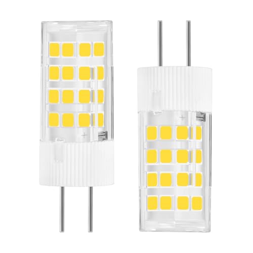 4W GY6.35 12V Glühlampe JC Doppelstiftsockel Ersatz für 40W JC G6.35 Halogen Stiftsockelglühlampe flimmerfrei nicht dimmbar 360 400 Lumen Warm 3000k 2er Pack
