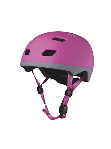 Micro Helm Das ORIGINAL NEON Fahrrad- Skate und Scooterhelm Neon Pink Größe S 51-54 cm