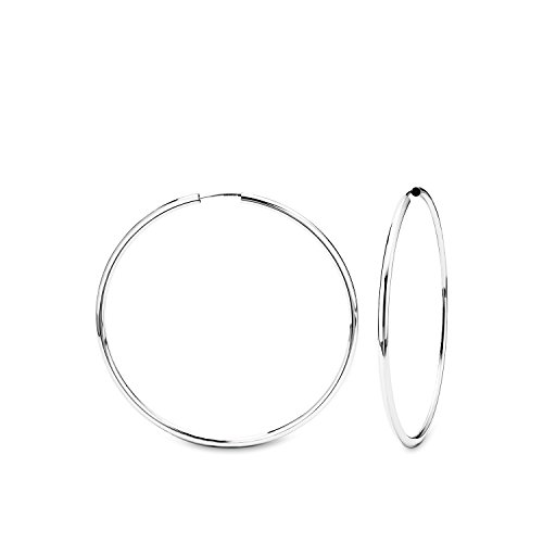 Amor Damen-Creolen 59 mm glänzend 925 Silber rhodiniert - 312806