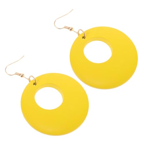 Ipetboom Geometrische Baumelnde Ohrringe Für Damen Leichte Creolen Aus Holz Große Retro-ohrringe Für Verschiedene Anlässe