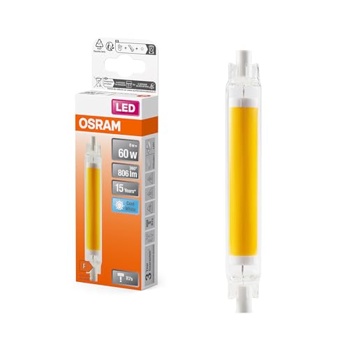 OSRAM Slim Line schlanke multicolor Lampe mit Retrofit Sockel 8 W 806 lm klar kaltweißes Licht mit 4000 K nicht dimmbar IP20 bleifreies Glas 16 mm Durchmesser.