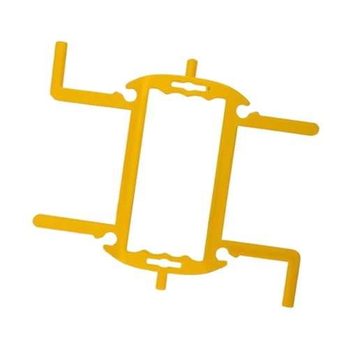 Folpus Gartenschlauchhalter Aufbewahrungsgestell Kabelorganisator Wasserschlauchaufroller für Badezimmer Autowäsche Gelb