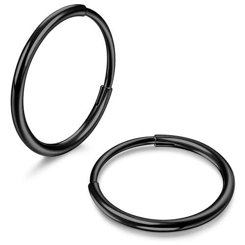 MILACOLATO G23 Titan für Hypoallergenes Piercing Ohr Helix Piercings Knorpel Daith Tragus Septum Piercing Ring 8mm