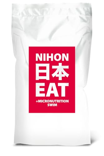 NIHON Hokovit Koifutter EAT Swim schwimmendes Ganzjahresfutter für Koi Karpfen mit Spirulina Mikronährstoffen für EIN gesundes Wachstum Immunsystem 4 5mm Pellets 5kg