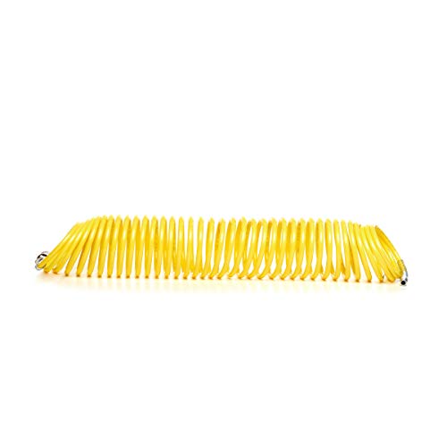 Michelin 10-Meter-Spiralschlauch Luftkompressorschlauch Universal-Schnellanschluss Maximaler Druck 10 Bar Gelb