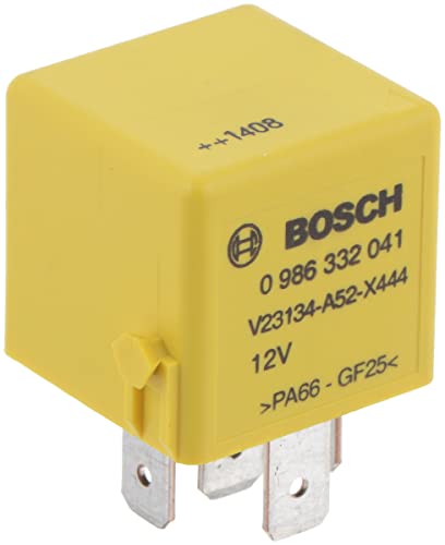 Bosch 0986332041 Mini-Relais 12V 40A IP5K4 Betriebstemperatur von -40 C bis 85 C Wechselrelais 5 Pin Relais