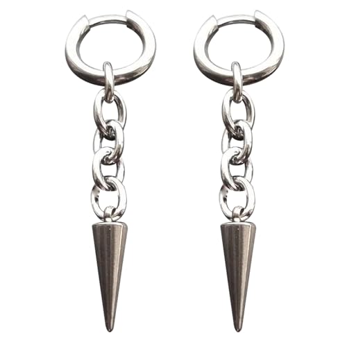 Edelstahl Zahn für Damen und Herren Y2K Schmuck Ohrstecker baumelnd koreanische Mode Damenmode Einheitsgröße Wie beschrieben Wie beschrieben