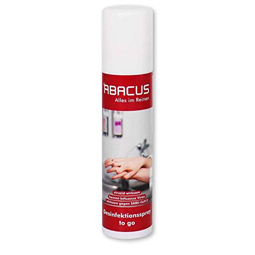 ABACUS Desinfektionsspray Desinfektion-Spray Desinfektionsmittel-Spray Handdesinfektion Handdesinfektionsmittel Hautdesinfektionsmittel Desinfektionsmittel Desinfektionsspray 100 ml 3113