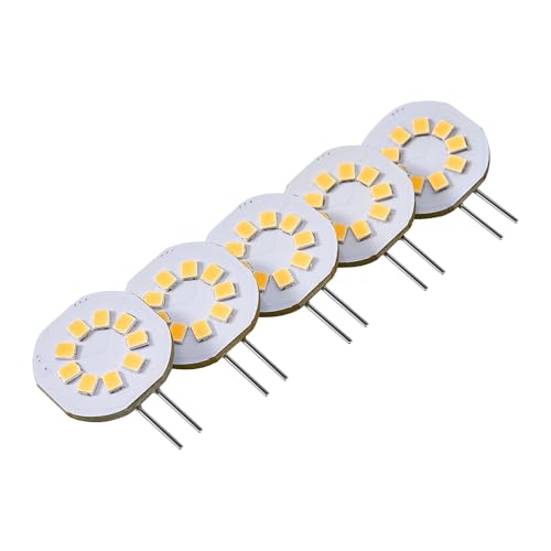 FARLUX G4 LED Chip Side-Pin 1.5 W 140 Lumen entspricht 15 W Halogen AC DC12 V 3000 K 120 Weitwinkel Nicht dimmbar Warmwei Pack of 5