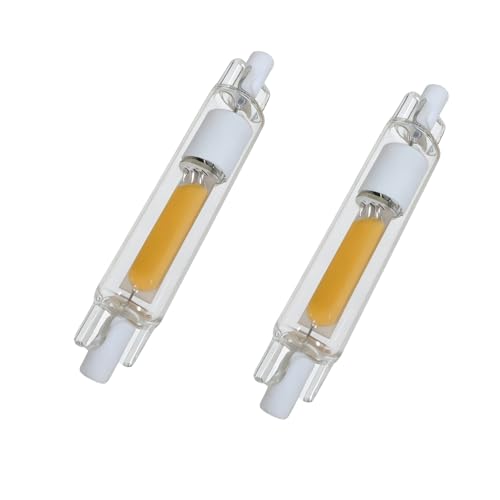 R7S LED 78mm Dimmbar Neutralweiß 4500K 15W LED R7S Lampe Ersetzt J78 150W Halogen 1500 Lumen 360 Strahlwinkel Konstantstromchip verbessern kein Flackern für Stehleuchten Deckenstrahler 2 Stück