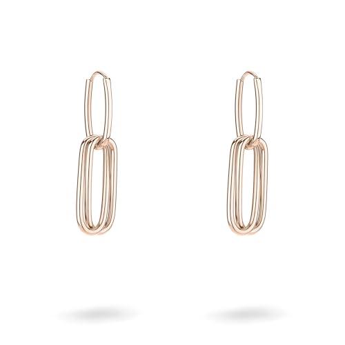 Liebeskind Berlin Damen Schmuck Kette Armband Creolen aus Edelstahl in Silber Gold Ros gold Ohrringe mit unterschiedlichen Tragemöglichkeiten - Moderner Statement-Schmuck für jeden Anlass