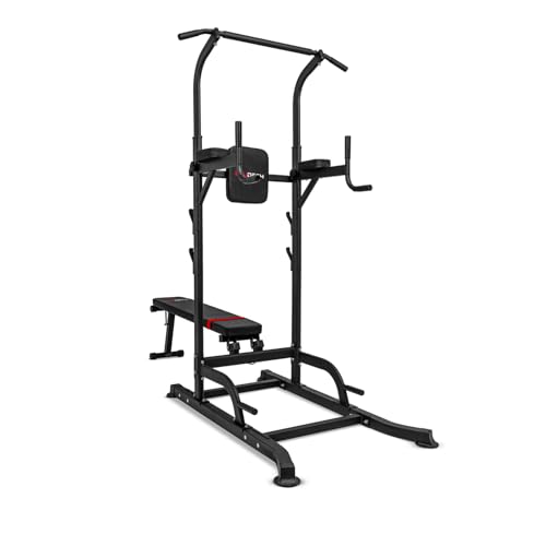BOUDECH Multifunktionale Fitness Chin up Dip verstellbare Hantelbank fürüge Bauchmuskeltraining.