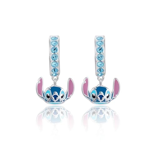 Disney Creolen mit Stich aus Sterlingsilber und Zirconia für Mädchen Disney Schmuck