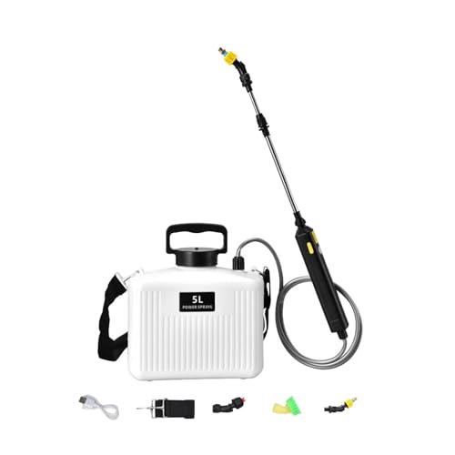 Ronyme Elektrischerüher Schultersprüher multifunktional funktional effizient USB Aufladung einziehbarer Stab für die Hausreinigung weiß