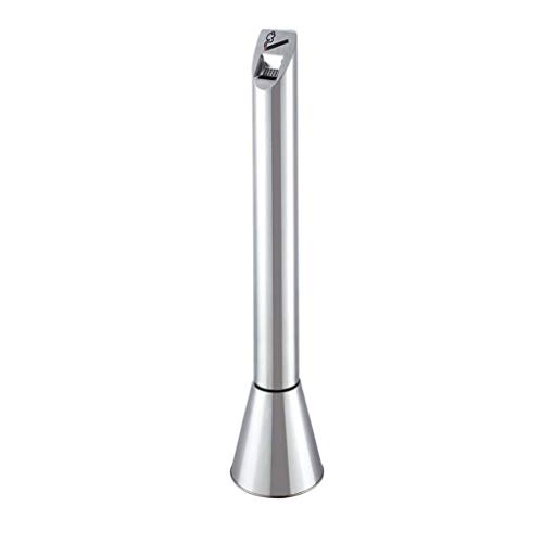 Aschenbecher Edelstahl Standaschenbecher Zylinder Aschenbecher Chrom Indoor Outdoor Terrasse Zigaretten Bodenständer Aschenbecher Abschließbarer Mülleimer Zigarettenaufnahme