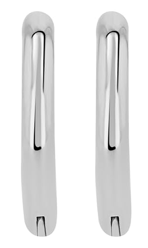 Akzent Wasserfeste Titan Ohrringe Creolen Damen in Silber 100% Wasserfest Hautverträglich