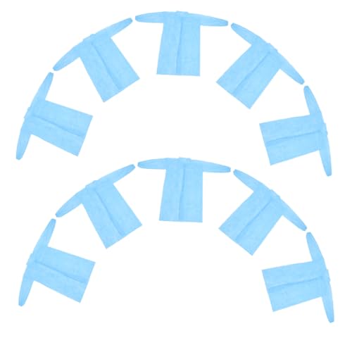 Lurrose 10stücke Schutzanzüge Einweg aus Vliesstoff für Erwachsene mit Knöpfen Laborkittel für Laborumgebungen Unisex-einwegkittel Chemielaborkittel Einwegschürze