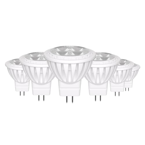 GOHDLAMP GU4 LED Kaltweiß Spot Light MR11 LED Glühbirnen Nicht Dimmbar 6 Stück GU4 12V 3W Ersetzt 30W Halogenlampen Reflektor 6000K 540LM AC DC 11V-14V GU4.0-Sockel