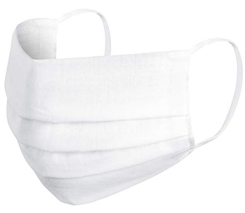 5 x Mundmasken Gesichtsmaske Fashion Maske Sportmaske Face Masks wiederverwendbar waschbar Weiss