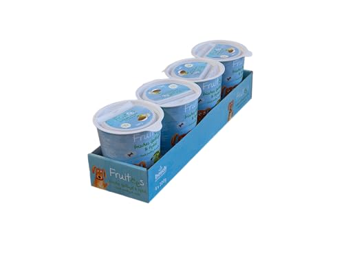 bosch Finest Snack Concept Fruitees frisches Geflügel Apfel ohne Getreide 4er Pack mit 4 x 200 g