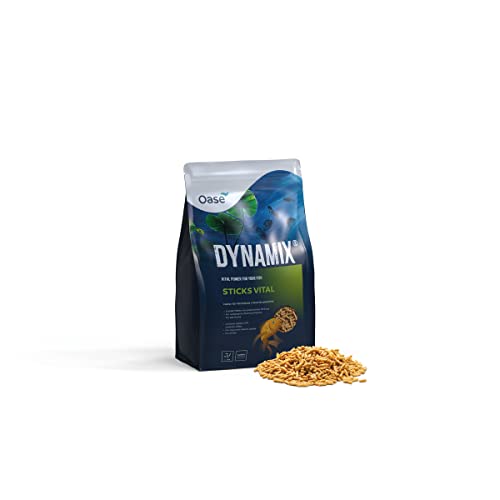 OASE Dynamix Sticks Vital 4 L Fischfutter Teichfischfutter Alleinfutter reichhaltige Teichsticks mit Vitaminen und Mineralstoffen gleichmäßiges Wachstum schillernde Farben