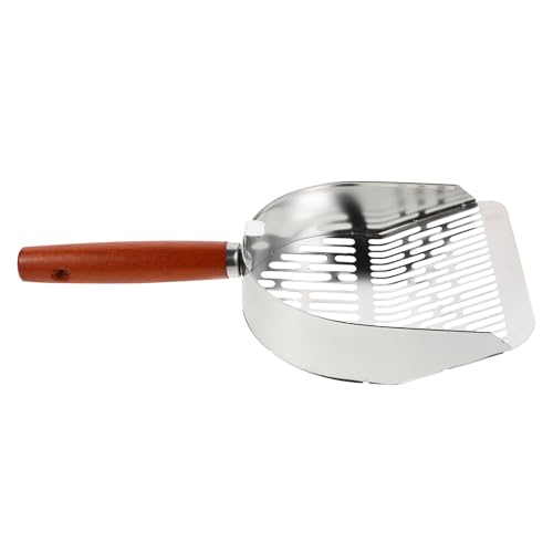 Abaodam Katzenstreuschaufel Katzenstreuschaufel Mit Schlitzen Metall Streuschaufel Mit Breiten Löchern Metallschaufel Katzenstreu