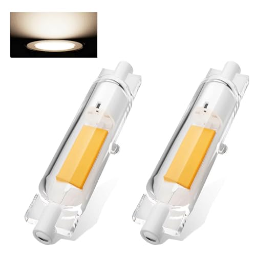 ZJZG R7S LED 78mm Dimmbar LED 78mm R7S 20W Ersatz für 200W Halogen Leuchtmittel Naturweiß 4500K 2000LM Kein Flackern 360 Abstrahlwinkel 2er Pack