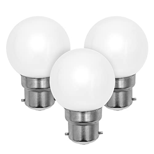 JINLONTA B22 LED Glühbirne G45 Golfballform mit Sockel 3W Ersetzt 25W Leuchtmittel 230V Nicht Dimmbar Bajonettfassung Cap Lampen Für Caf Bar Restaurant Heimbeleuchtung 3000K Warmweiß 3er Pack