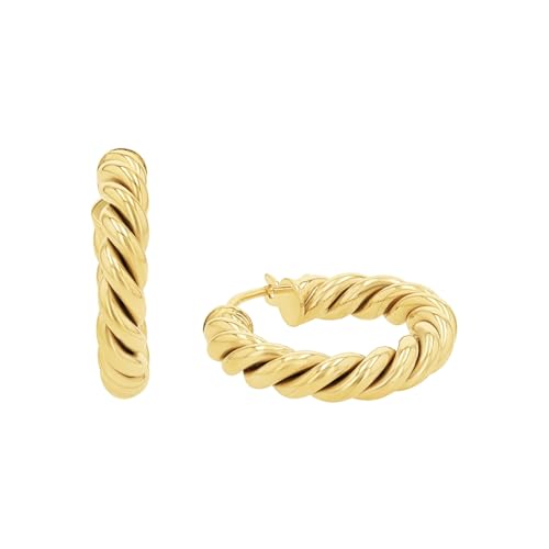 Amor Creolen Damen Ohrschmuck 1 7 cm Gold Kommt in Schmuck Geschenk Box 2036763
