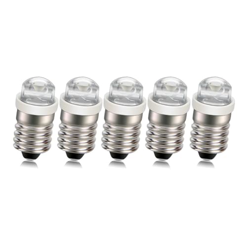 Ruiandsion 5PCS E10 LED-Lampen Rot AC 220V Schraubsockel Energiesparende E10-Sockel 0 5W LED-Upgrade-Lampen für Schlafzimmer Esszimmer Licht