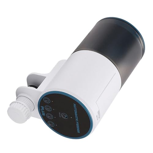 Zxfdsfdbnm Automatischer Fischfutterspender für Aquarien mit einstellbarem Timing und perfekt für Aquarien und erfahrene Hobbyisten Automatischer Fischfutterautomat