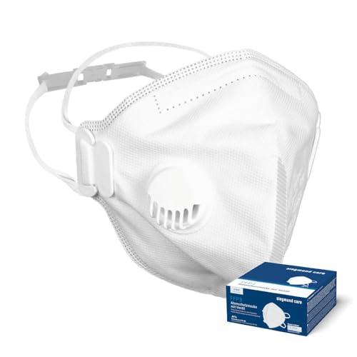 siegmund Jifa 5x FFP3 Maske - Modell JFM04V - Atemschutzmaske mit Ventil - Feinstaubmaske - Arbeitsschutzmaske geeignet für Lackierarbeiten den Einsatz mit Asbest und vielem mehr