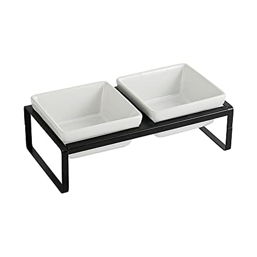  Hundöht Napf Ständer   Hundenapf   2er Napfset für Welpe Wass Kapazität 480ML