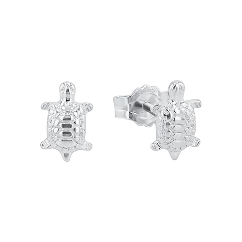 Amor Ohrstecker 925 Sterling Silber Mädchen Kinder Ohrschmuck 0 8 cm Silber Schildkröte Kommt in Schmuck Geschenk Box 9064052