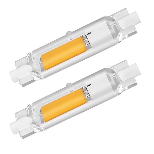 FDHVCB R7S LED 78mm dimmbar 20W R7S 78mm Lampen ersetzt 200W Halogen J78mm - Flackerfreier LED Stab Naturweiß 4000k mit 1500LM 360 Abstrahlwinkel für Zuhause 2er Pack
