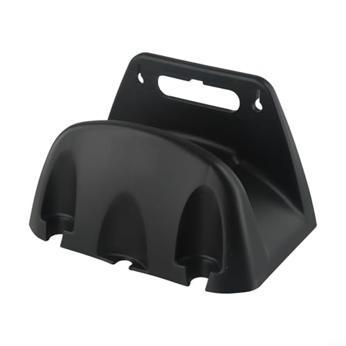 Beatanug Wandmontierter robuster Schlauchhalter für Garten Garage Außenbereich PP-Kunststoff-Schlauchhalter für Wasserschläuche Verlängerungskabel und Luftkompressor schwarz