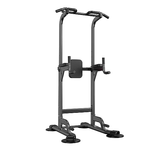 Power Tower Höhenverstellbare Klimmzug- und Dip-Station multifunktional Krafttraining Fitness Workout-Station für Heim-Fitnessstudio X