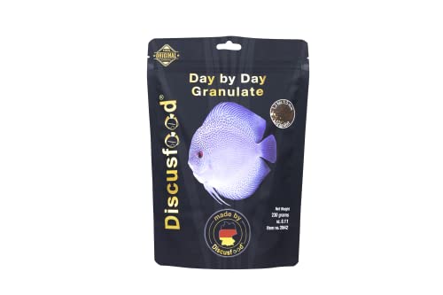 Day by Day Discus Granulat 230g Hauptfutter Fisch-Futter für Diskus Alleinfutter deckt den täglichen Bedarf für alle Arten von Zierfischen