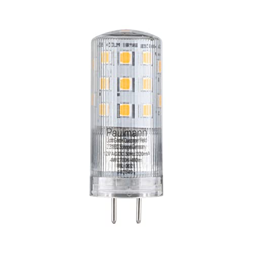 Paulmann 28833 LED Lampe Stiftsockel 400lm 4 Watt dimmbar Beleuchtung Birnen Kunststoff 2700 K GY6 35
