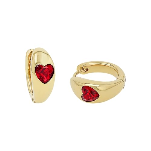 s.Oliver Creole für Damen Edelstahl mit Zirkonia 16 mm gold Geschenkidee kommt in Schmuck Geschenk Box 2040610