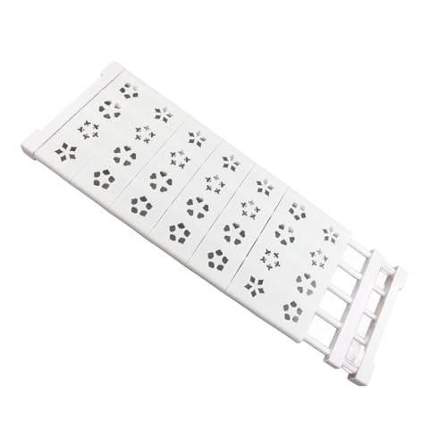 Naroote Spannregal Organizer Schrank Spannregal Praktisches Bohrfreies Stahlrohr PP Platzsparend für 75 29 5 47 2 Zoll Länge