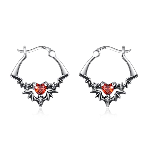 JERWLI Fledermaus 925er Sterlingsilber Halloween Fledermaus Halloween Schmuck Geschenk für Frauen