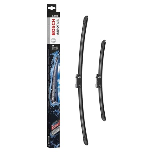 Bosch Aerotwin A292S Front-Scheibenwischer - Set mit 2 Ersatz-Scheibenwischern und vormontiertem Adapter - 2 Wischblätter 600 mm und 380 mm
