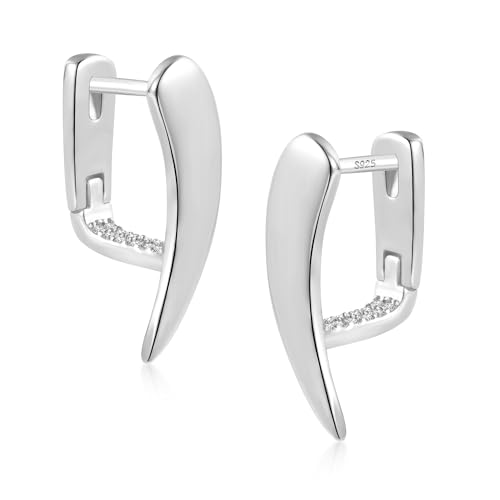  ALEXCRAFT Glitzer Asymmetrische Breit Schläfer Huggie