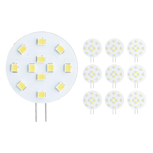 SEBSON LED Lampe G4 warmweiß 3W 2.5W ersetzt 20W Glühlampe 200lm GU4 Stiftsockel 12V DC Leuchtmittel 130 10er Pack