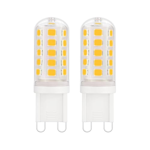 YzzYzz G9 LED Lampe Warmweiß - G9 LED 2700K 3W entspricht 40W Halogenlampe Glühbirne 410 Lumen Kein Flackern Lampen 360 Abstrahlwinkel Nicht Dimmbar Leuchtmittel 2er Pack