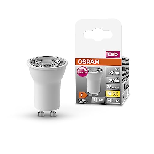 Osram LED SPOT PAR11 35 LED-Reflektorlampe Sockel GU10 3W 230lm 2700K warmweißes Licht sehr geringer Energieverbrauch lange Lebensdauer sofort 100% Licht keine Aufwärmzeit