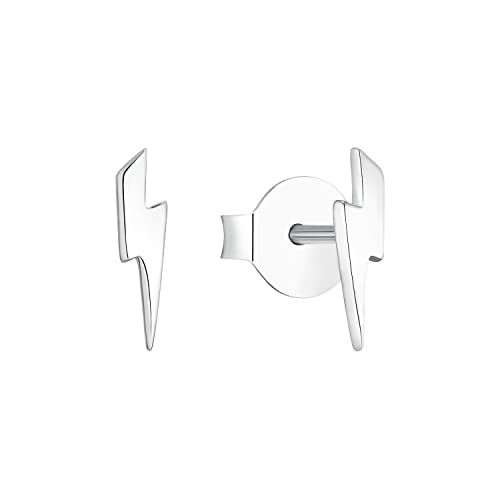 s.Oliver Ohrstecker 925 Sterling Silber Mädchen Kinder Ohrschmuck 1 cm Silber Kommt in Schmuck Geschenk Box 2034899