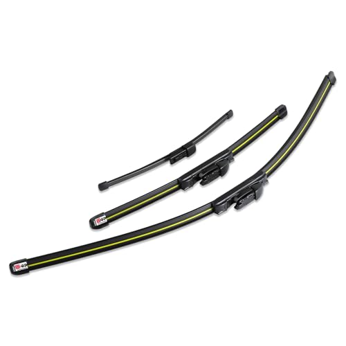 GEARMONSTER Scheibenwischer Vorne Hinten Satz Autoscheibenwischer Wischerblätter-Set für VW Golf Sportsvan ab 2014 3er Set 700mm 400mm 275mm